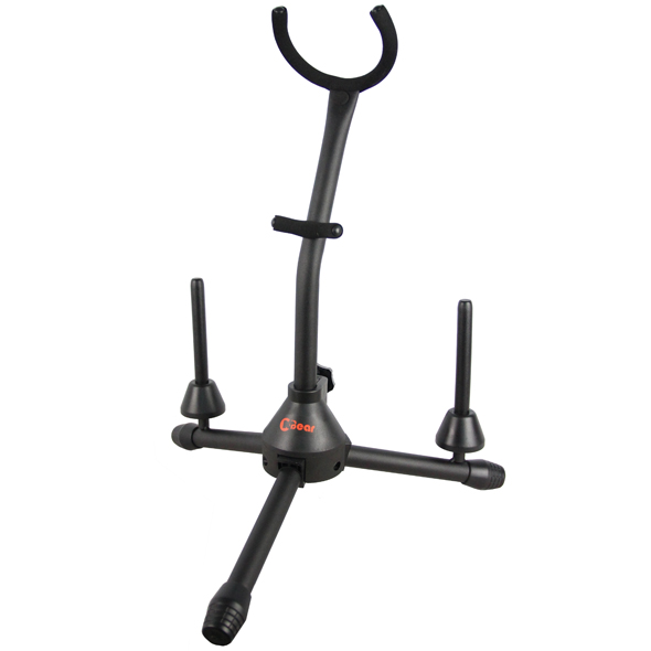 SA-9B-2 Saxophone Stand with 2 Soprano Saxophone & flute recorder holders